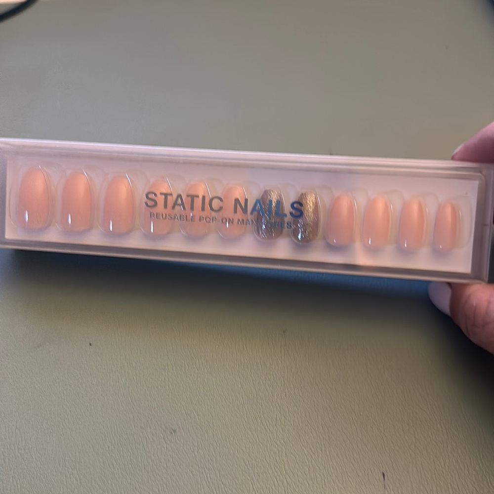 Brand new inbox, static nails, ballerina coffin